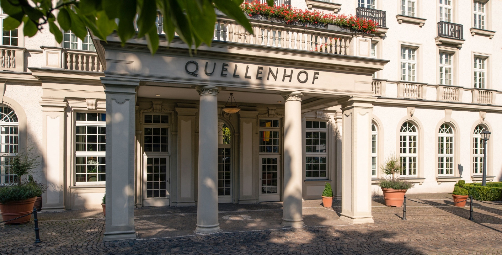 Relax at this tranquil spa hotel on the German border.