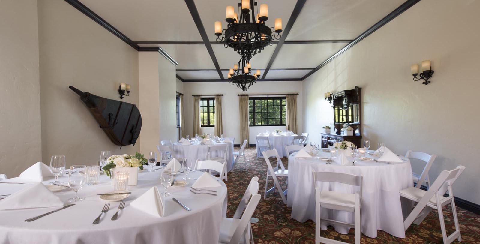 Image of banquet hall set up for special event at Benbow Inn, 1926, Member of Historic Hotels of America, in Garberville, California, Special Occasions