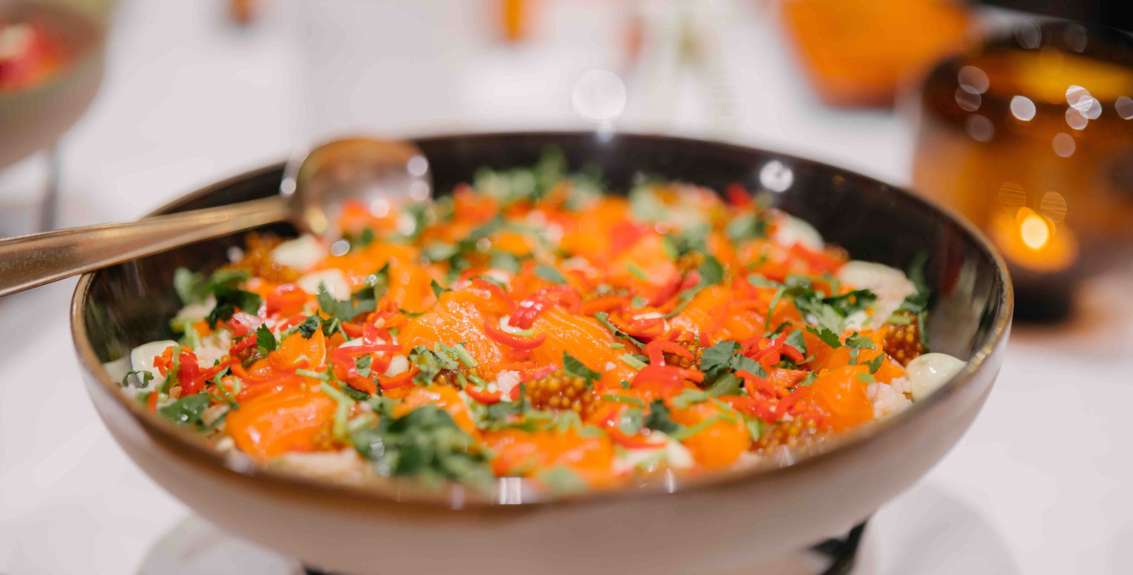 Image of buffet at Restaurant Fjorden at Hotel Union Geiranger in Geiranger, Norway, 1891, a member of Historic Hotels Worldwide since 2023