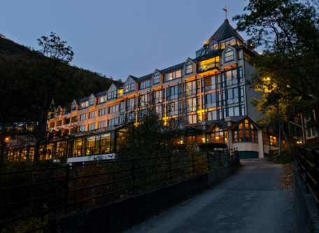 Image of exterior view of Hotel Union Geiranger in Geiranger, Norway, 1891, a member of Historic Hotels Worldwide since 2023