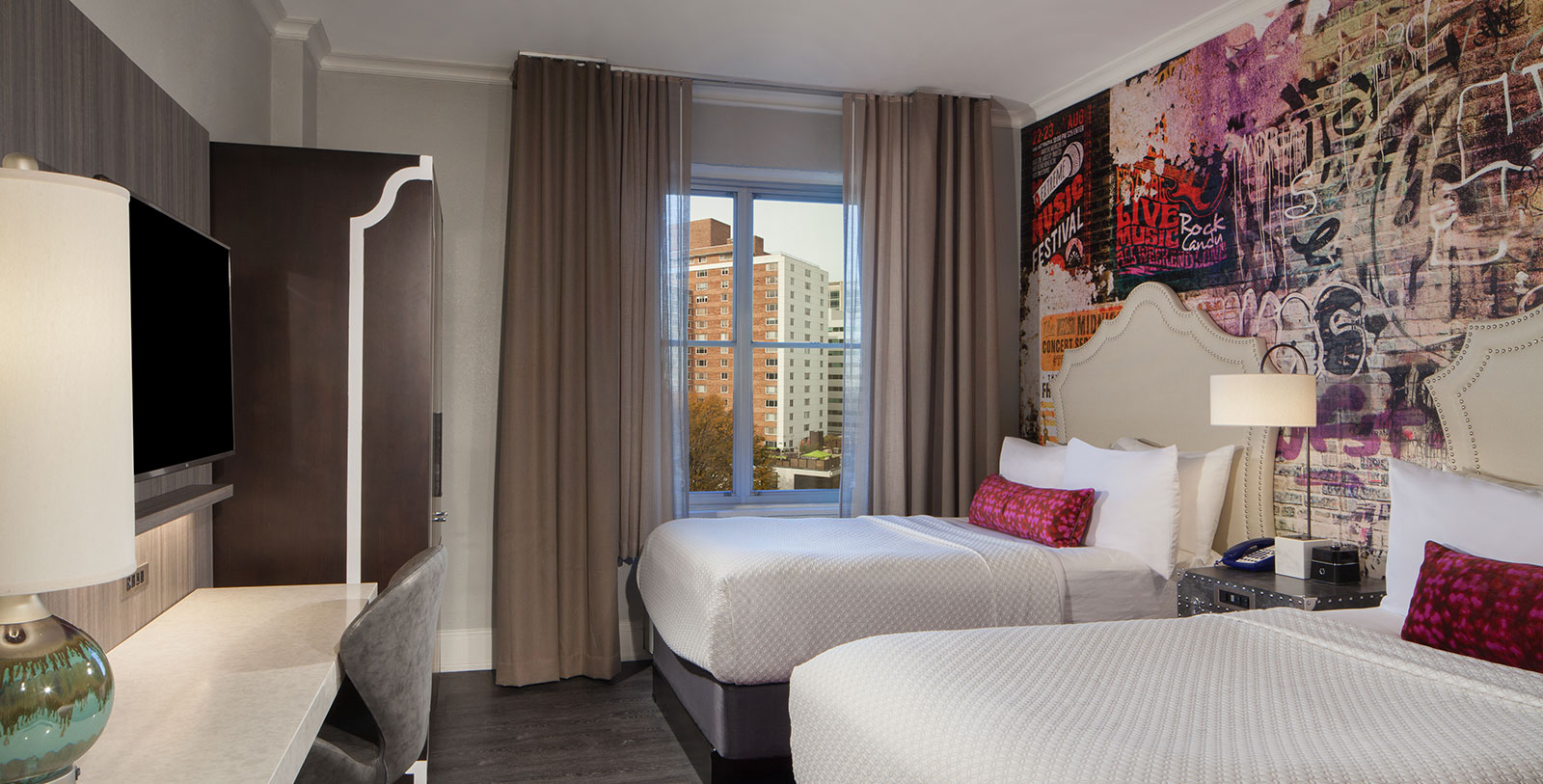 Image of Hotel Guestroom, Hotel Indigo Atlanta Midtown, 1927, Member of Historic Hotels of America, in Atlanta, Georgia, Accommodations