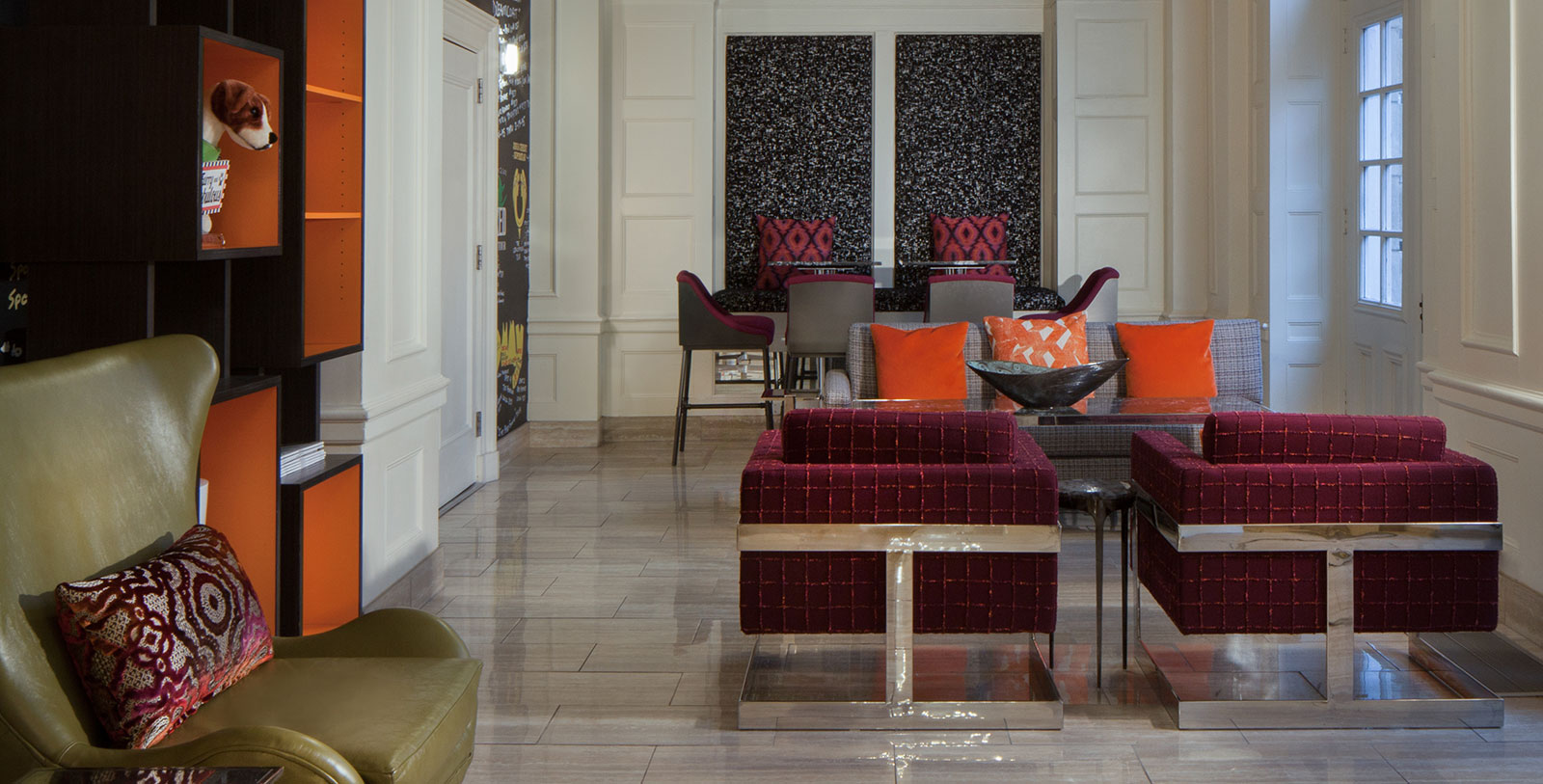 Image of Hotel Interior, Hotel Indigo Atlanta Midtown, 1927, Member of Historic Hotels of America, in Atlanta, Georgia, Special Offers, Discounted Rates, Families, Romantic Escape, Honeymoons, Anniversaries, Reunions