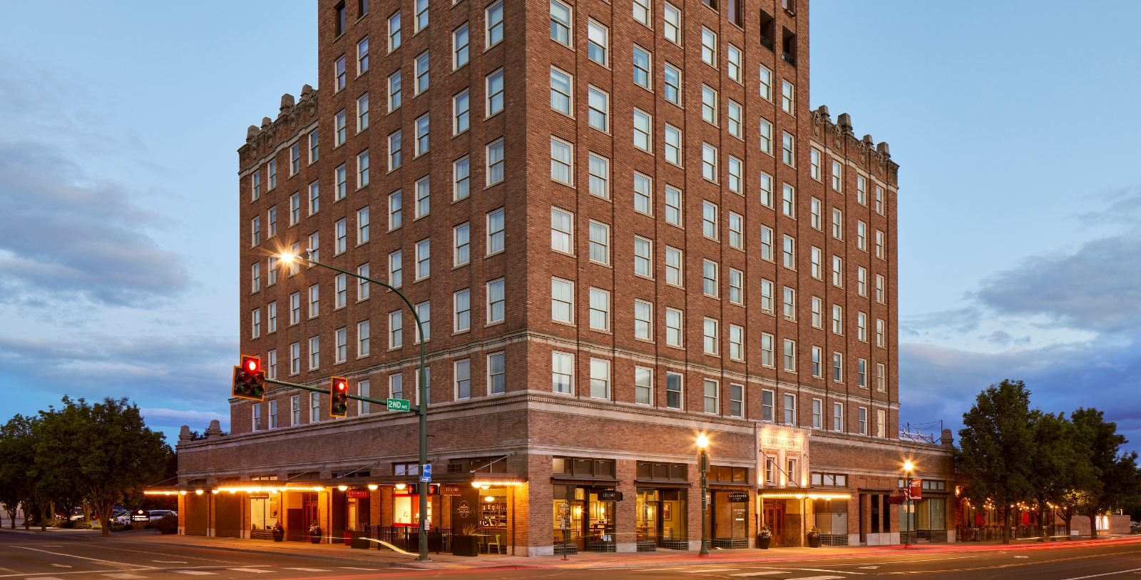 Discover the blend of architectural styles selected by architect Sherwood D. Ford.