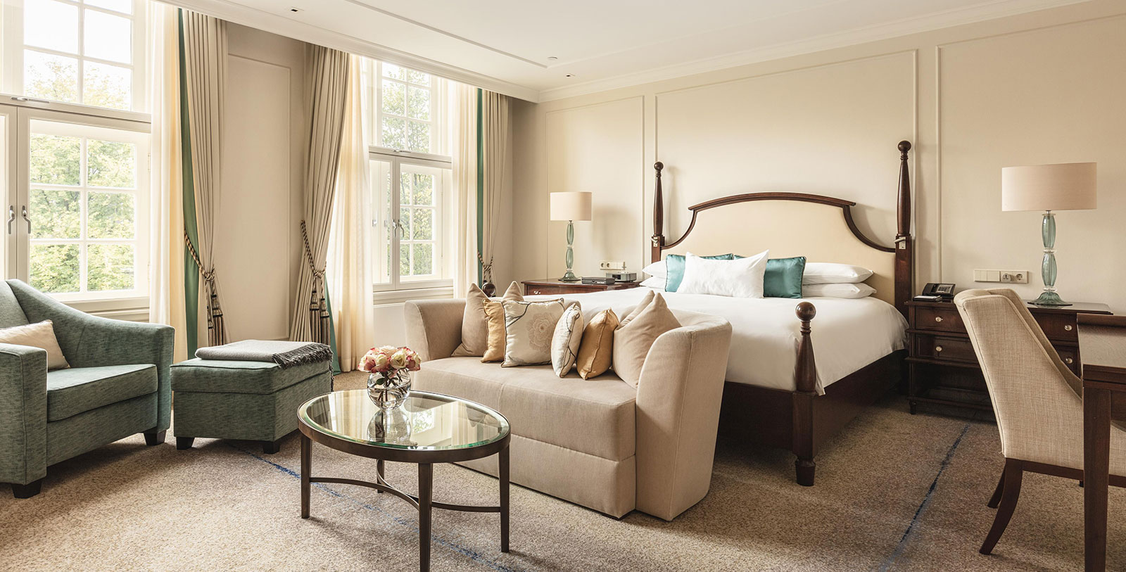 Image of Brentano Suite Bedroom at Waldorf Astoria Amsterdam, 1650, Member of Historic Hotels Worldwide, in Amsterdam, Netherlands, Accommodations