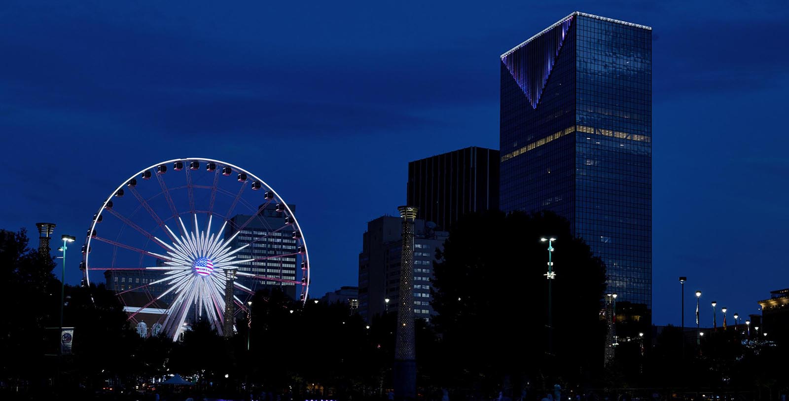 Experience a bird’s-eye view of the Atlanta cityscape from the SkyView Atlanta Ferris wheel.
