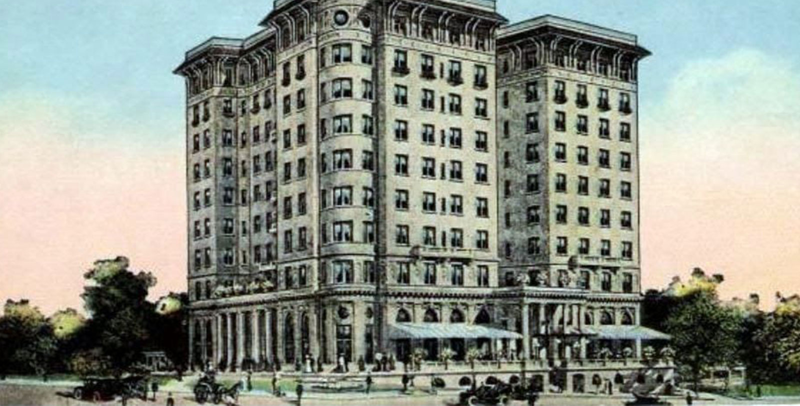 Historic Exterior of the Georgian Terrace Hotel in Atlanta, Georgia