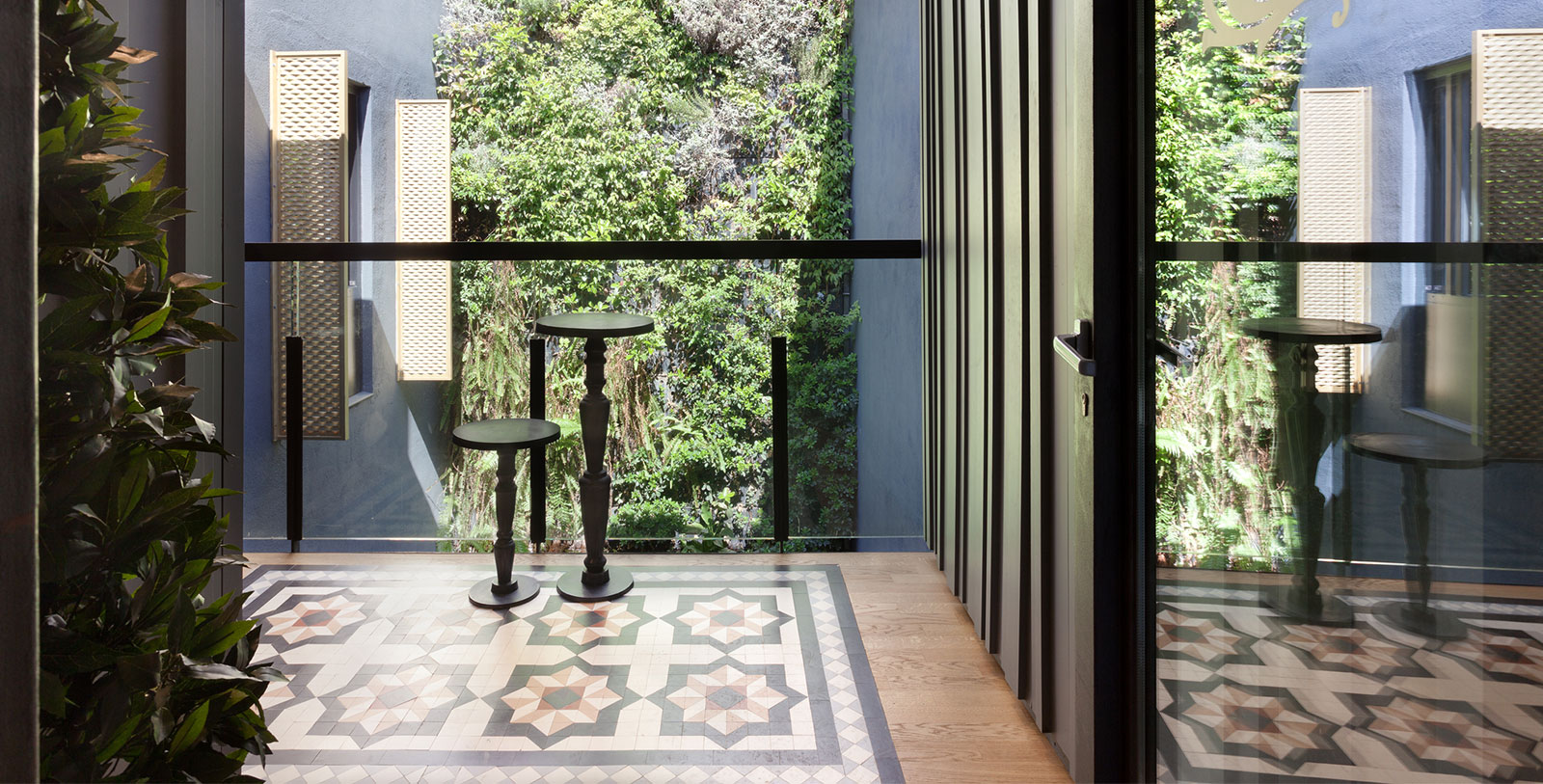 Image of Hydraulic tiles on path to guestroom, Hotel España, 1859, a Member of Historic Hotels Worldwide in Barcelona, Spain, Hot Deals