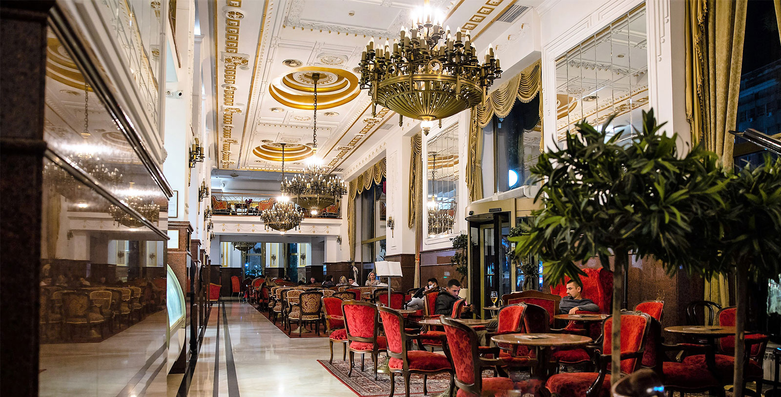 Image of Dining Room, Hotel Moskva, Belgrade, Sebia, 1908, Member of Historic Hotels Worldwide, Dining