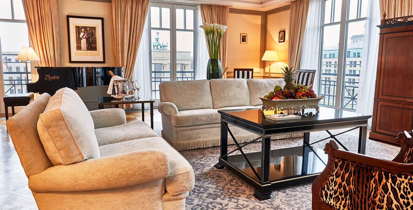 Image of Royal Suite Living Room Interior, Hotel Adlon Kempinski, Berlin, Germany, 1907, Member of Historic Hotels Worldwide, Accommodations