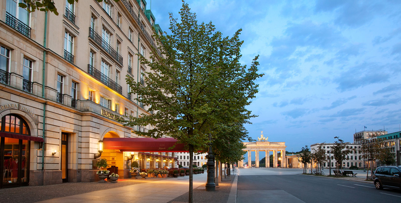 Image of Night Exterior, Hotel Adlon Kempinski, Berlin, Germany, 1907, Member of Historic Hotels Worldwide, History