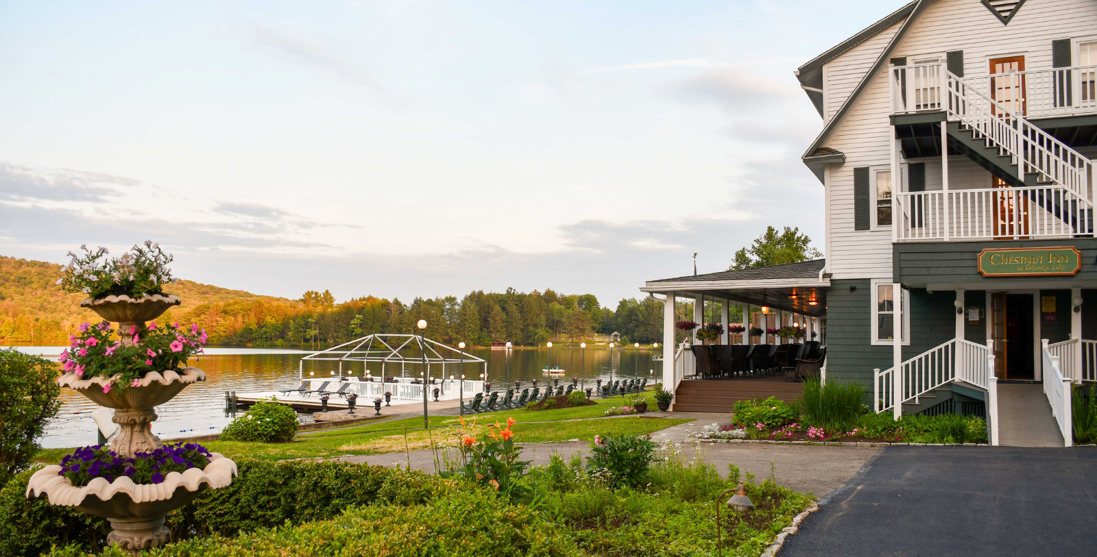 Image of Oquaga Lake and The Chestnut Inn, 1927, Member of Historic Hotels of America since 2023, in Deposit, New York