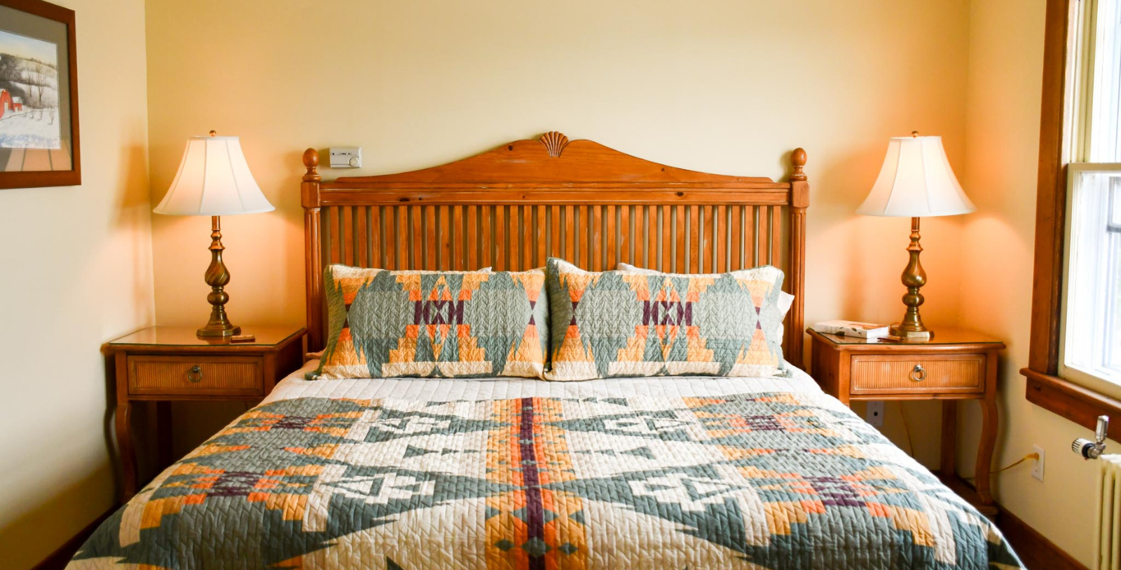 Image of guestroom at The Chestnut Inn, 1927, Member of Historic Hotels of America since 2023, in Deposit, New York