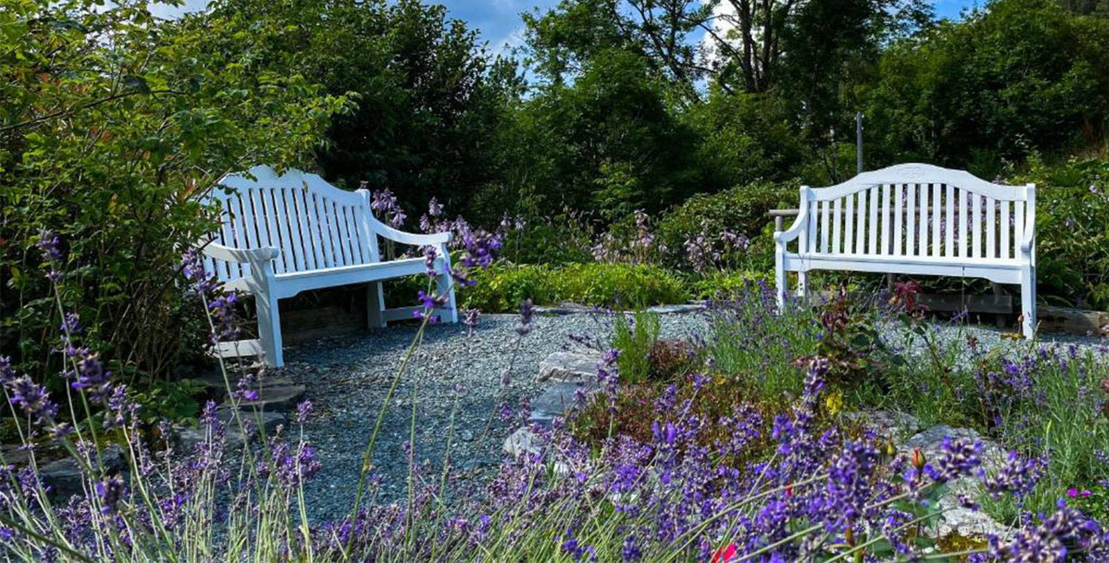 Experience the Haaheim Gaard's beautiful gardens.