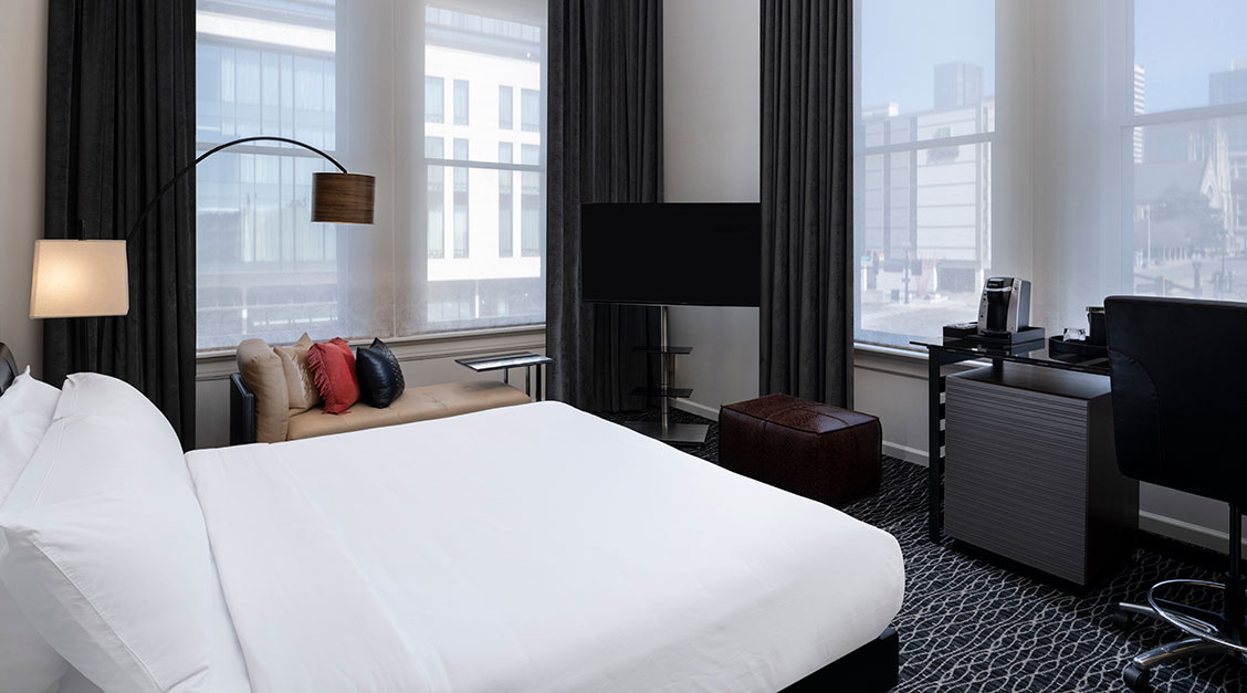 Image of Guestroom Interior, Union Station Hotel Nashville, Tennessee, Autograph Collection, 1900, Member of Historic Hotels of America, Accommodations