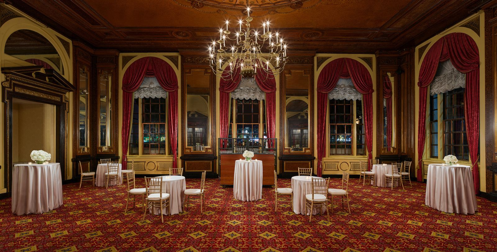 Image of event space set up for wedding at Fairmont Copley Plaza, 1912, Member of Historic Hotels of America, in Boston, Massachusetts, Special Occasions