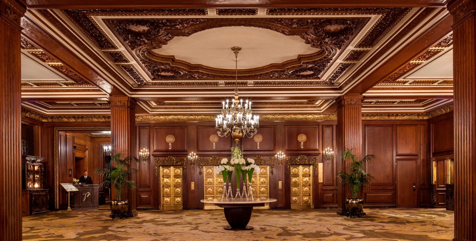 Image of Lobby Detail, Omni Parker House, Boston, Massachusetts, 1855, Member of Historic Hotels of America, Explore