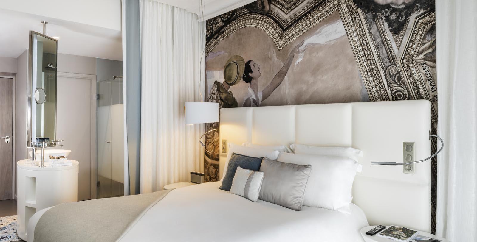 Image of guestroom Cures Marines Trouville Hôtel Thalasso & Spa-MGallery by Sofitel, 1912, Member of Historic Hotels Worldwide, Trouville-sur-Mer Accommodations