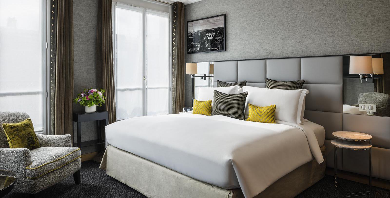 Image of Guestroom at Sofitel Paris Baltimore Tour Eiffel, 1892, Member of Historic Hotels Worldwide, in Paris, France, Accommodations