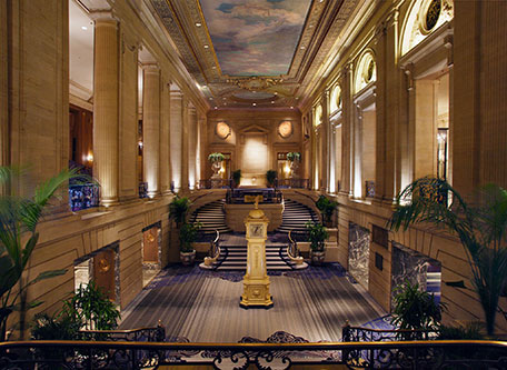 Image of hotel exterior Hilton Chicago, 1927, Member of Historic Hotels of America, in Chicago, Illinois, Special Offers, Discounted Rates, Families, Romantic Escape, Honeymoons, Anniversaries, Reunions