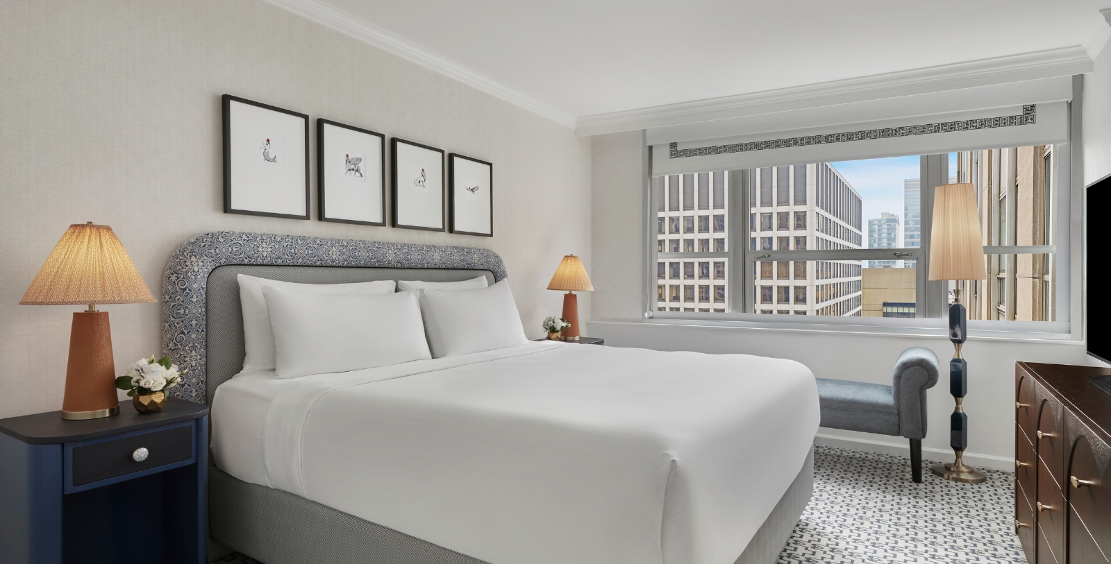 Image of Guestroom Interior, InterContinental Chicago Magnificent Mile in Chicago, Illinois, 1929, Member of Historic Hotels of America, Accommodations