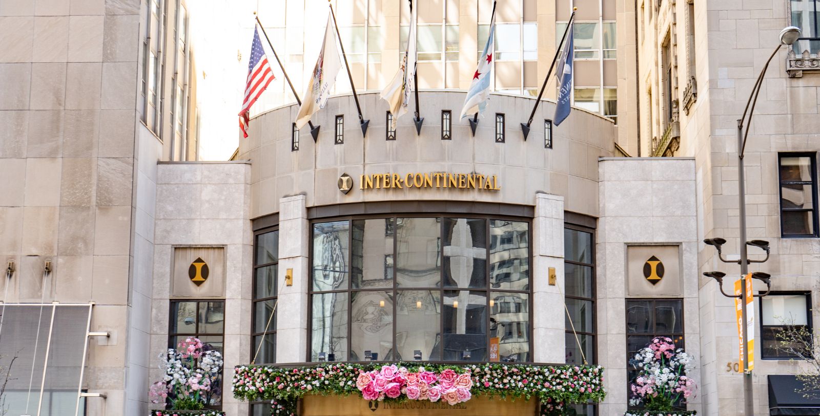 Image of Exterior at Night, InterContinental Chicago Magnificent Mile in Chicago, Illinois, 1929, Member of Historic Hotels of America, Overview