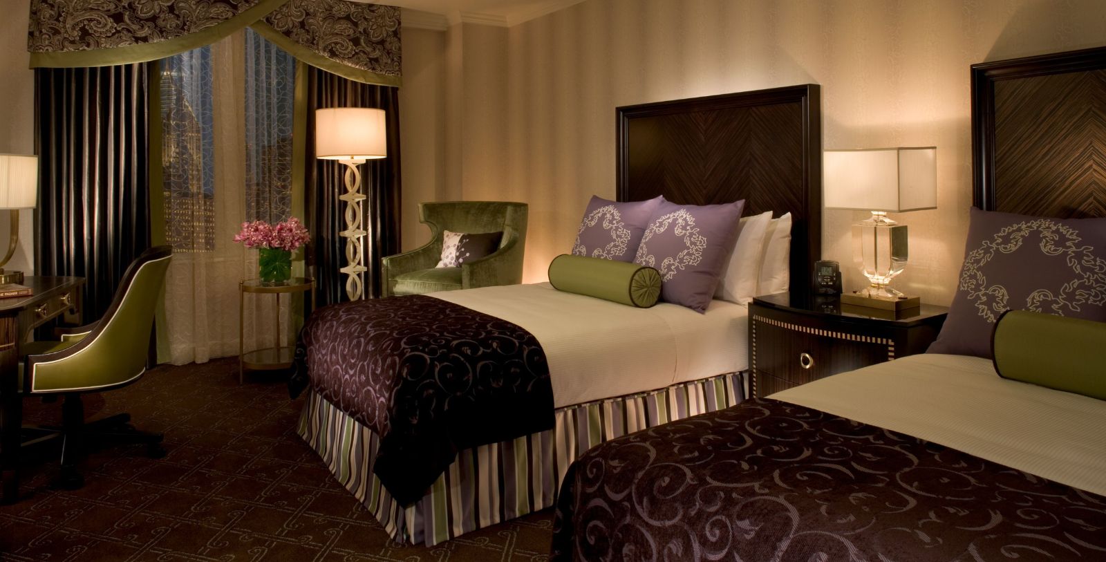 Image of Guestroom Interior at Palmer House®, A Hilton Hotel, 1871 Member of Historic Hotels of America, in Chicago, Illinois, Accommodations