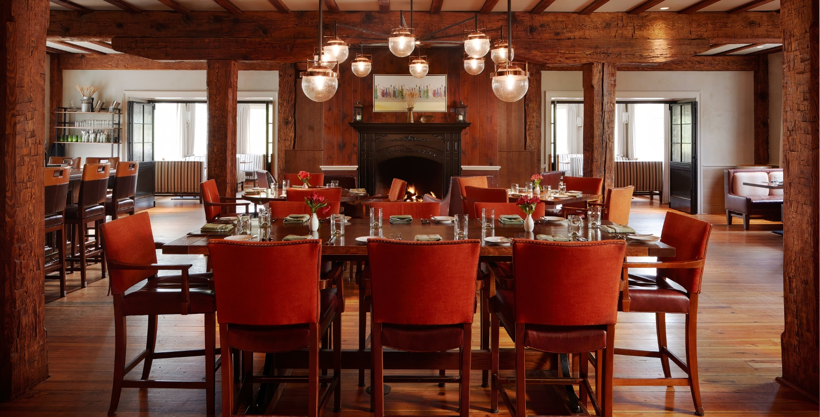 Taste delicious brunches and savory dinners at the Mill Room, the resort's statement restaurant.