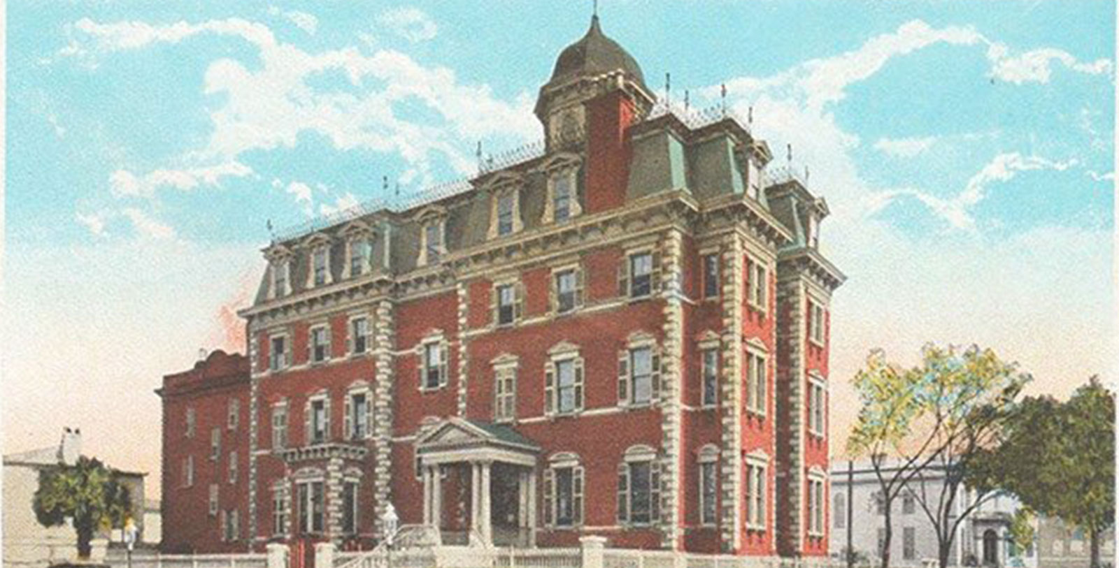 Discover the Wentworth Mansion's Second Empire-style architecture.