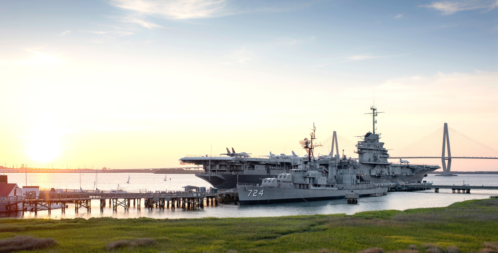 Experience the many military vessels moored at Patriots Point.