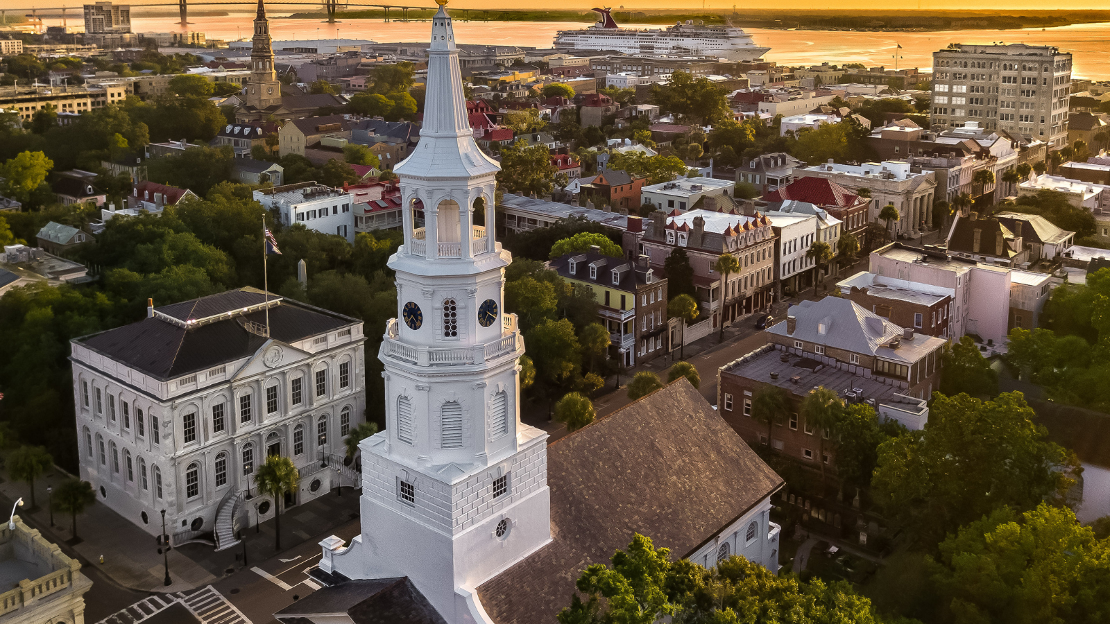 Explore Rainbow Row, a historic district featuring a cluster of 13 pastel-painted Georgian-style rowhouses built between 1748 and 1845.