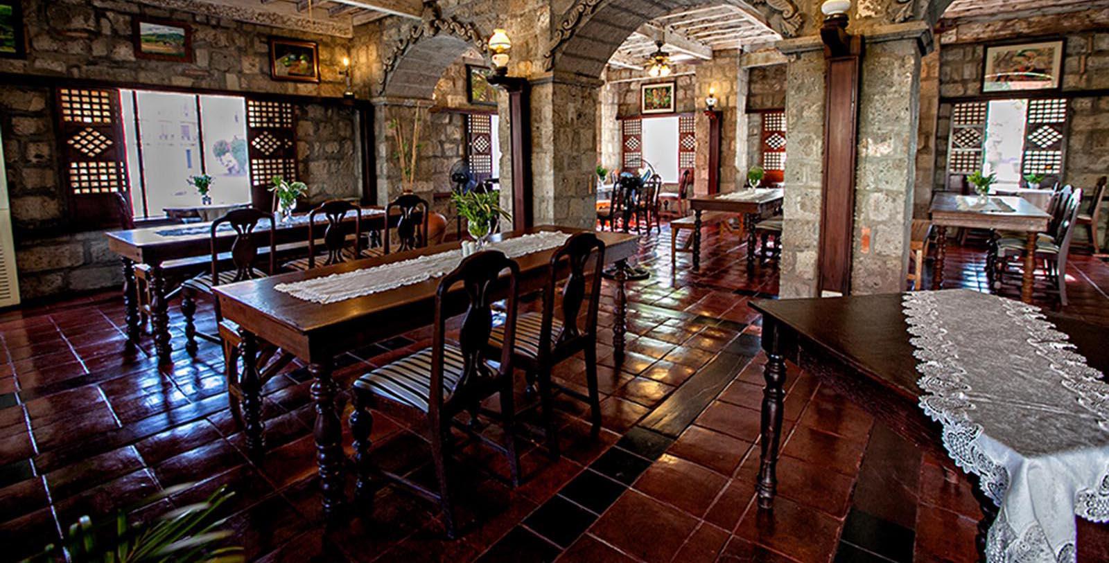 Taste traditional Filipino-Spanish cuisine at Cafe Marivent.