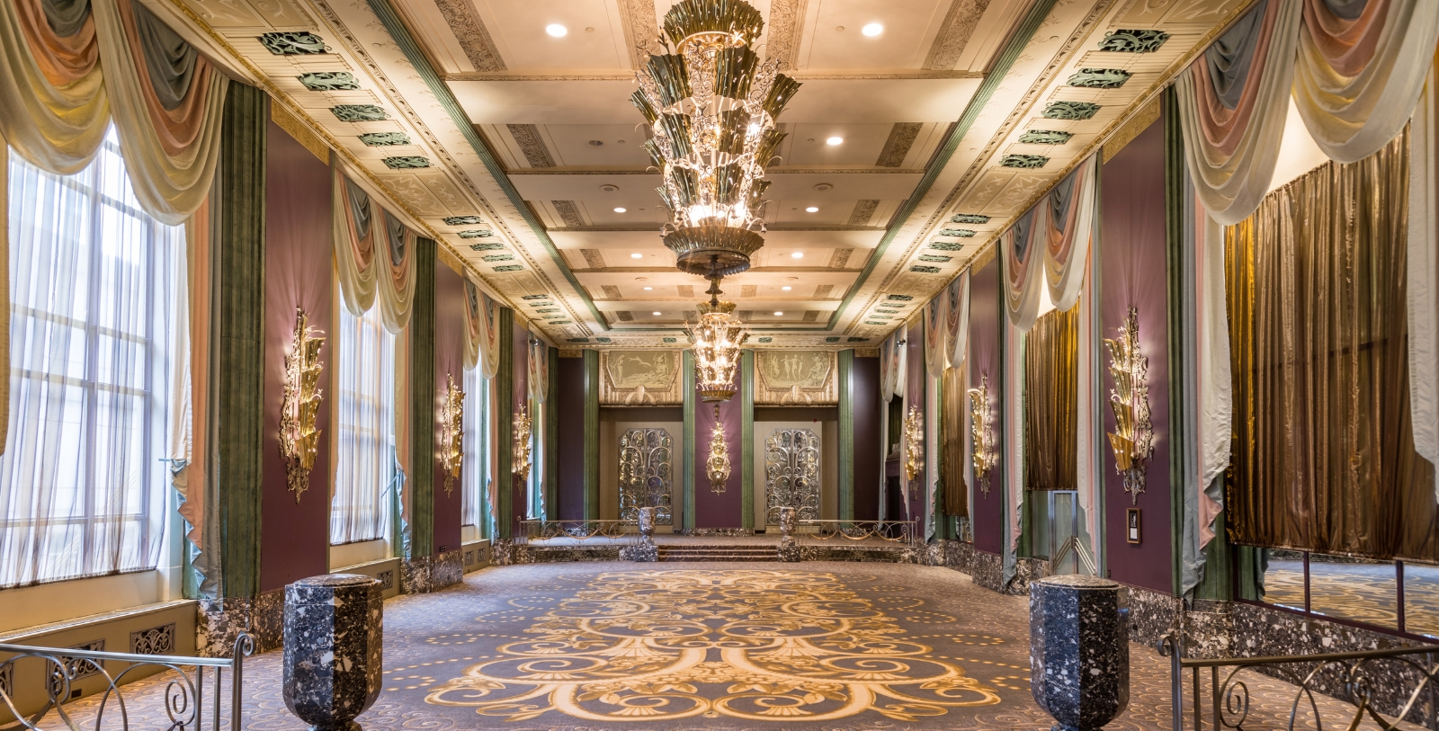 Image of Wedding Reception in the Hall of Mirrors in the Hilton Cincinnati Netherland Plaza, 1931, Member of Historic Hotels of America, in Cincinnati, Ohio, Weddings