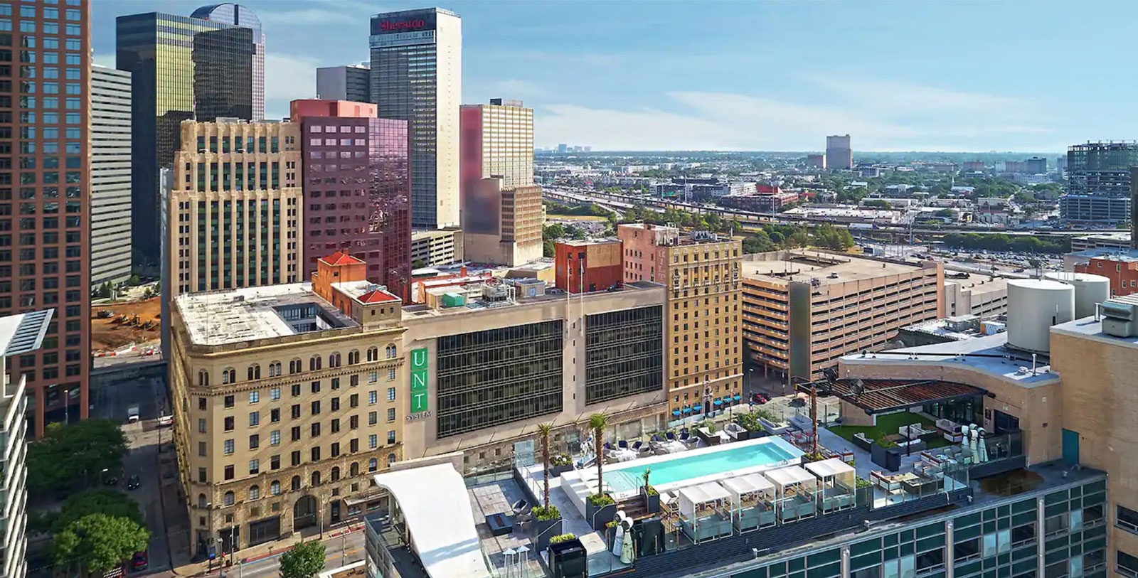 Discover John F. Kennedy Memorial Plaza, Sixth Floor Museum at Dealey Plaza, and the Dallas World Aquarium several blocks away.