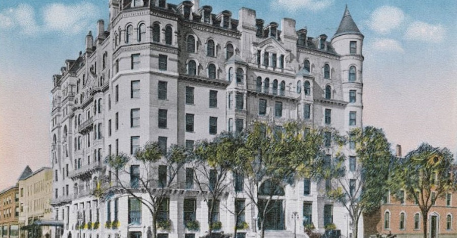 Historical Image of Exterior as Shoreham Hotel, Sofitel Washington DC Lafayette Square, 1927, Member of Historic Hotels of America, in Washington, D.C.