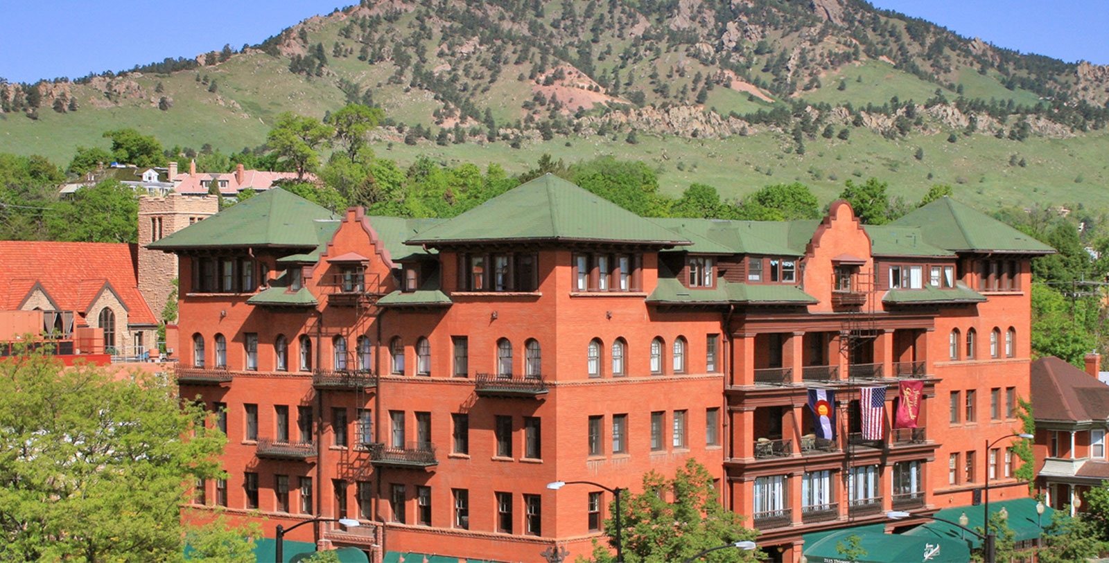 Experience a the beautiful scenery at the Flatirons.
