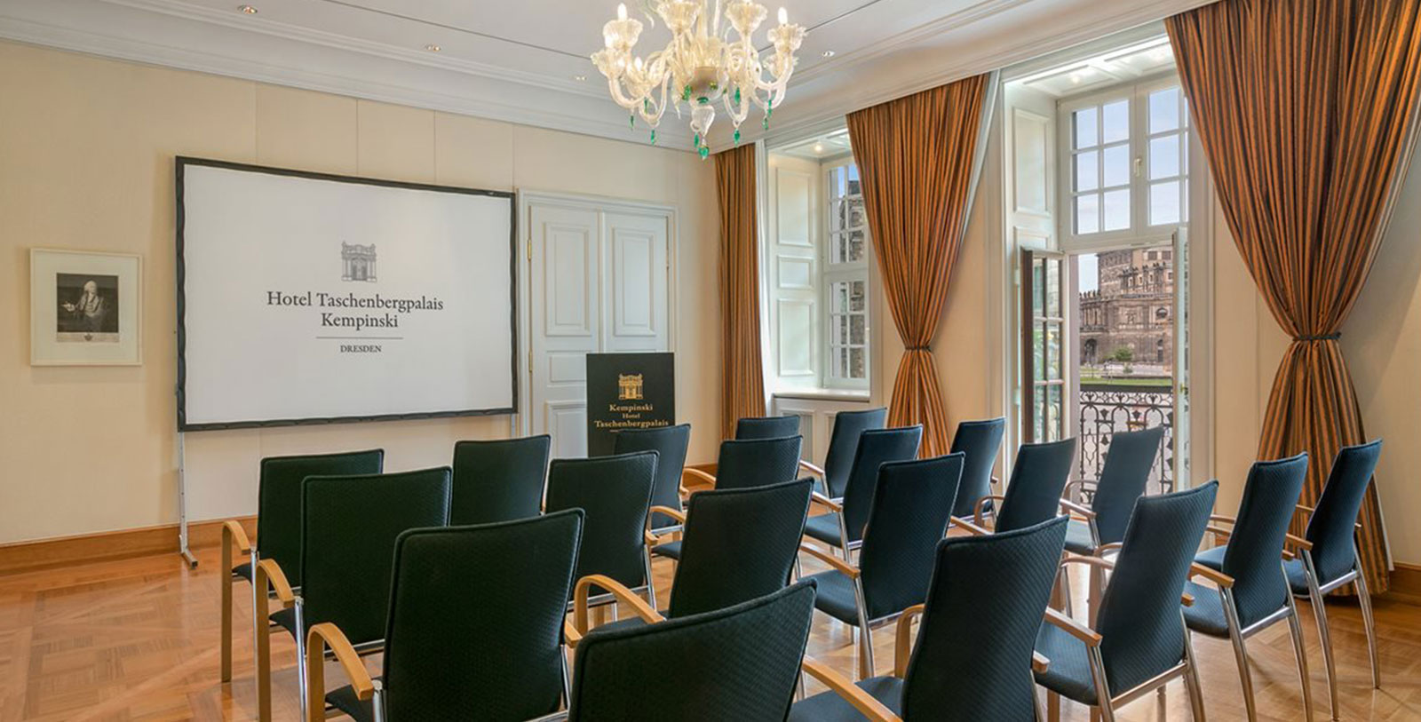 Image of Meeting Room, Hotel Taschenbergpalais Kempinski Dresden, Germany, 1700s, Member of Historic Hotels Worldwide, Request for Proposal