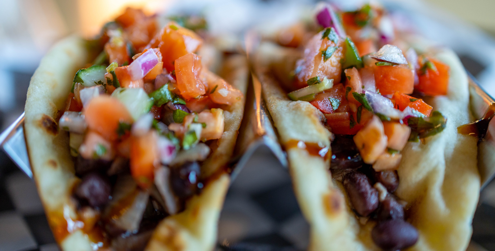 Image of tacos at Hotel Grinnell, in Grinnell, Iowa, opened in 1921 and a member of Historic Hotels of America since 2023.