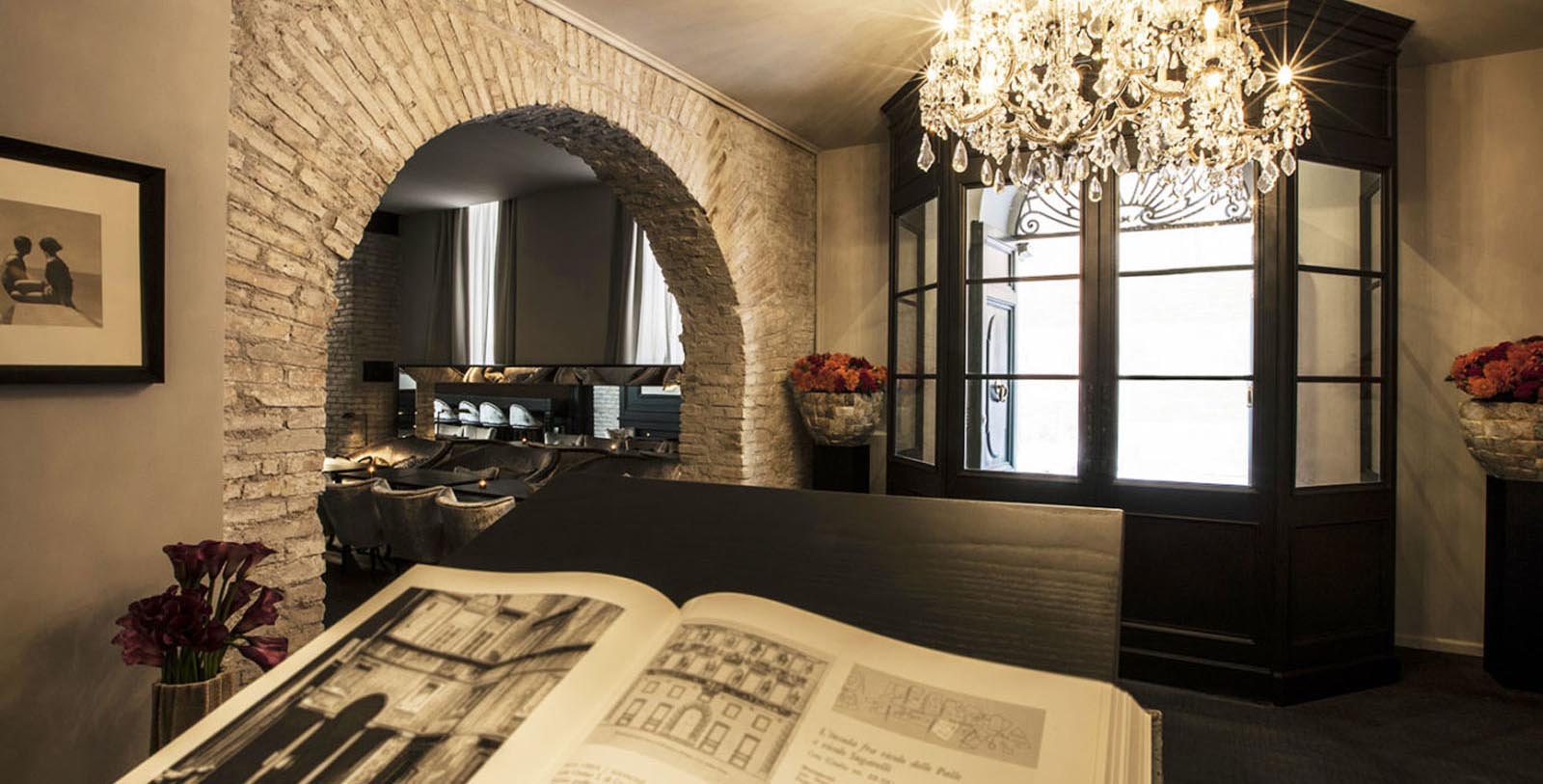 Image of the interior of the DOM Hotel, Rome Italy, Overview