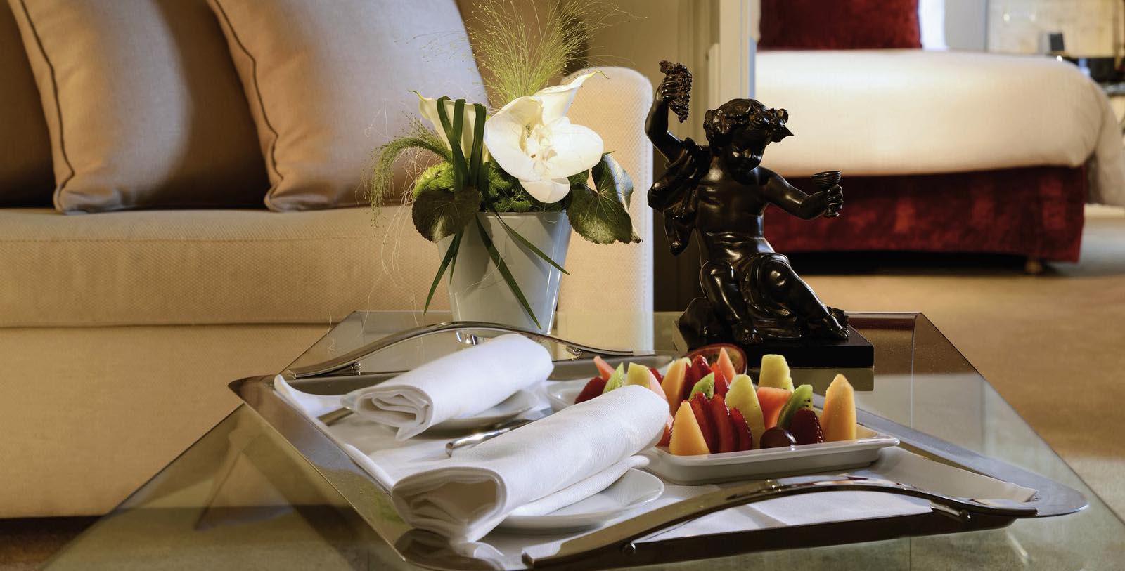 Image of Fruit in Guestroom at Sofitel Rome Villa Borghese, 1890, Member of Historic Hotels Worldwide, in Rome, Italy, Hot Deals