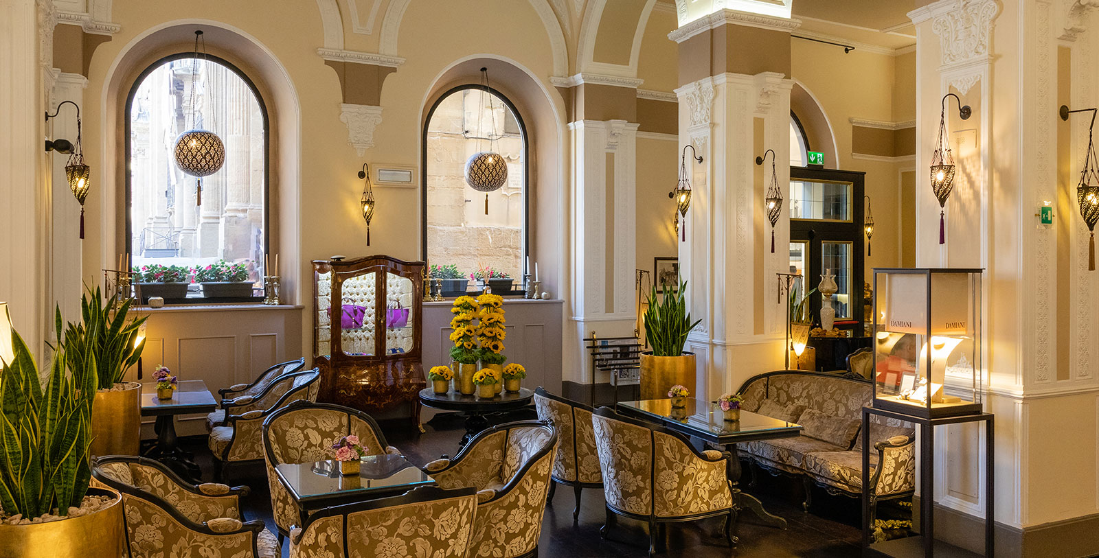 Image of meeting space classroom set up Bernini Palace Hotel, 1500, Member of Historic Hotels Worldwide, in Florence, Italy, Experience