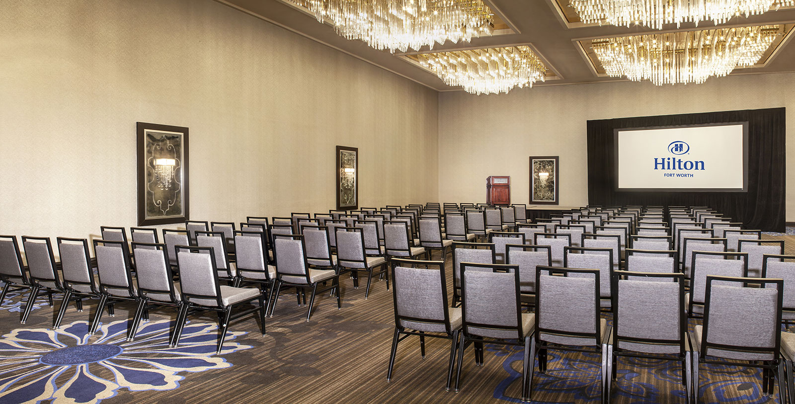 Image of Classroom set up meeting Hilton Fort Worth, 1921, Member of Historic Hotels of America, in Fort Worth, Texas, Special Occasions