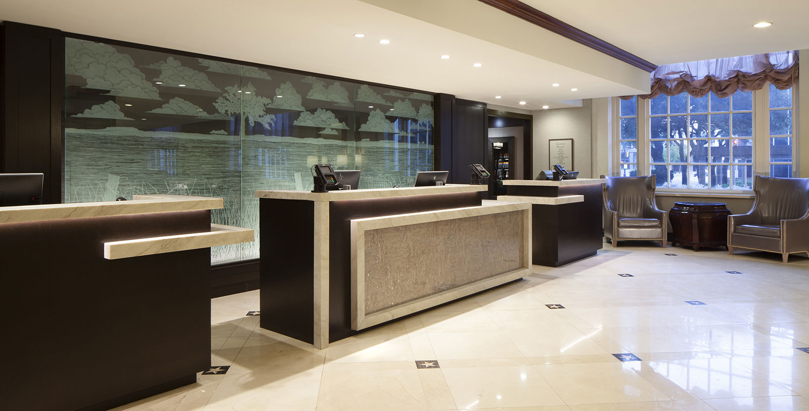 Image of hotel lobby Hilton Fort Worth, 1921, Member of Historic Hotels of America, in Fort Worth, Texas, Explore