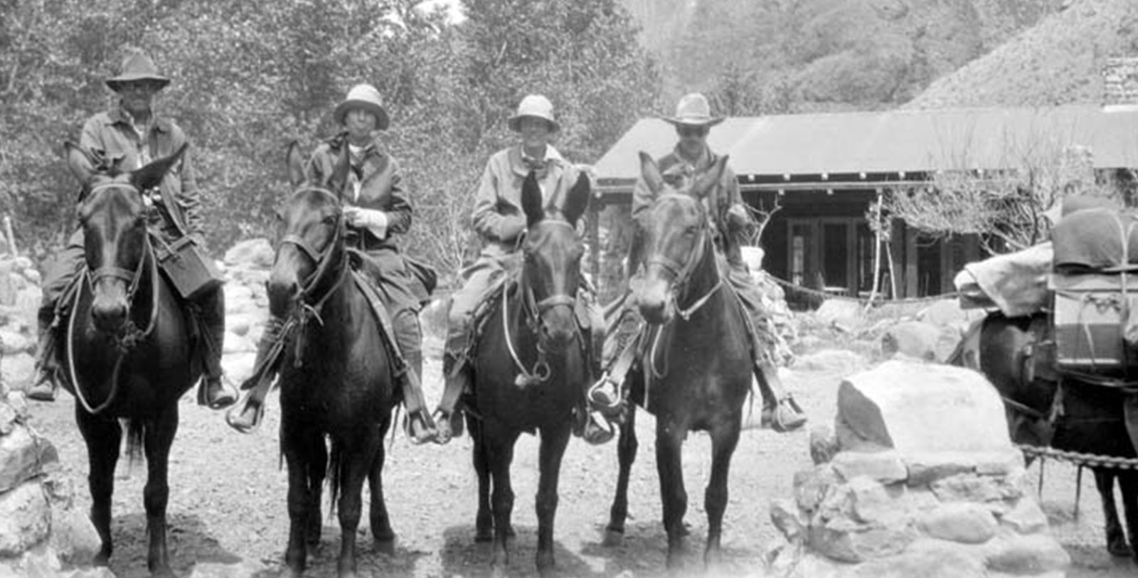 Explore Hopi Point and Yavapai Point in the surrounding Grand Canyon National Park. Arrive by foot, mule, or raft—the only options to get to the ranch.