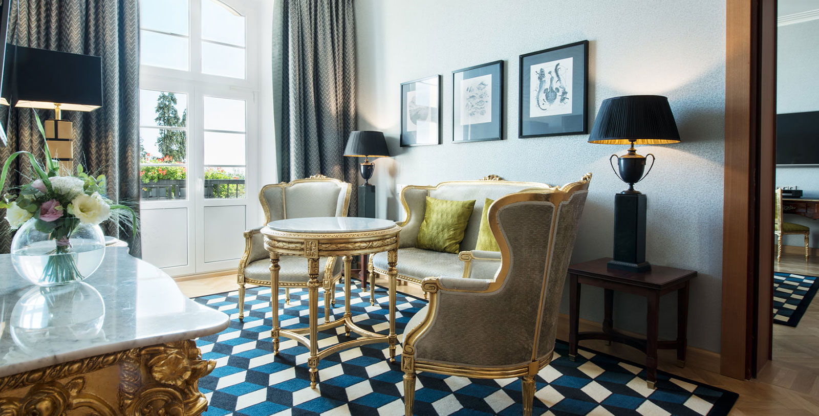 Image of Lounge Area in Suite at Sofitel Grand Sopot, 1927, Member of Historic Hotels Worldwide, in Sopot, Poland, Hot Deals