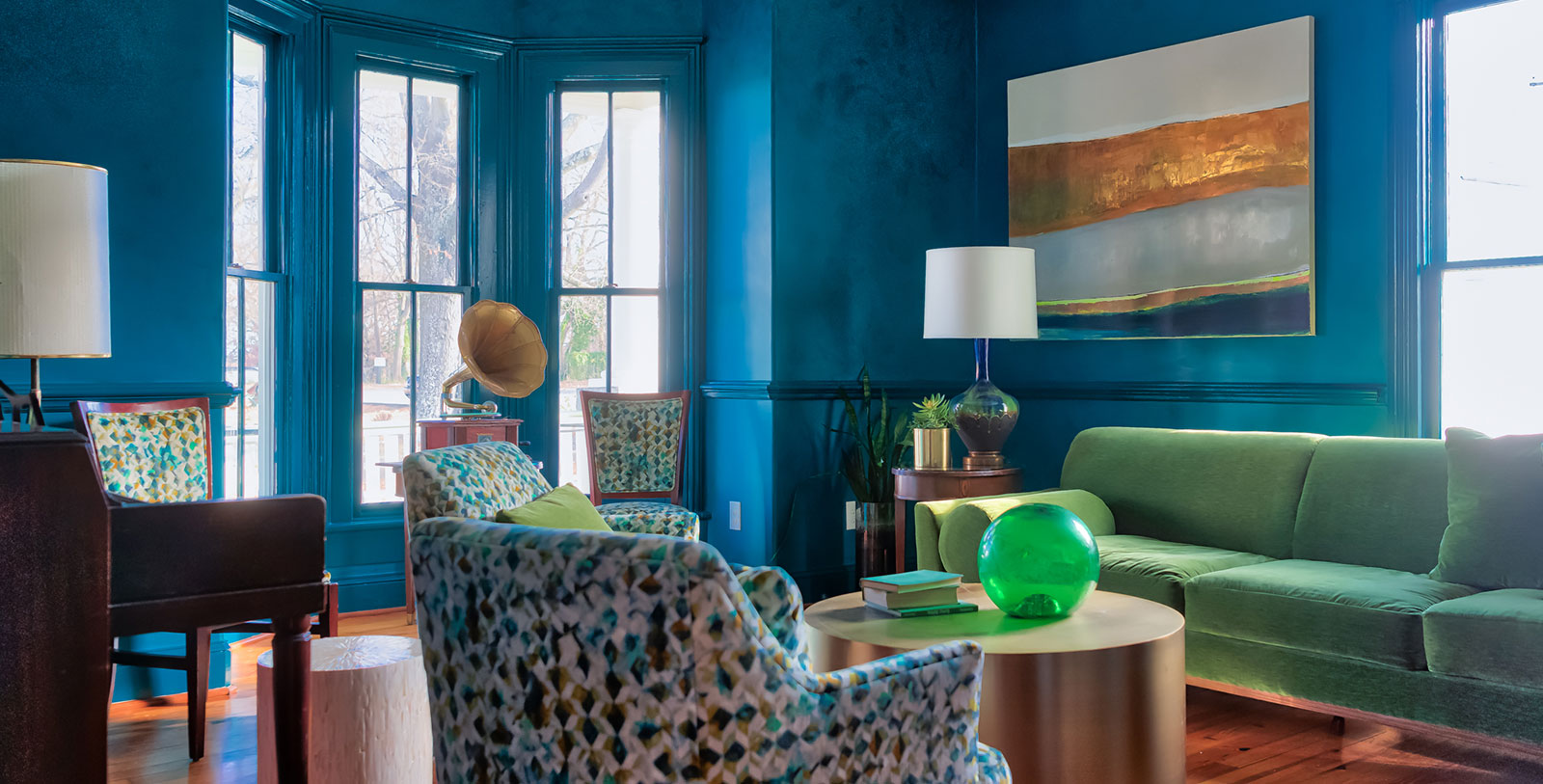 Image of the Living Room, The Historic Magnolia House, 1889, a member of Historic Hotels of America, Greensboro, North Carolina