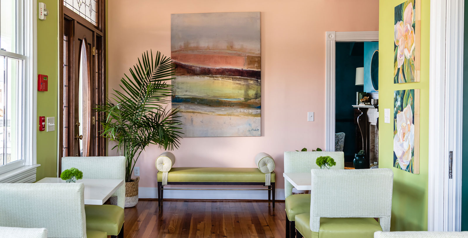 Image of dining areas in the Solarium, The Historic Magnolia House, 1889, a member of Historic Hotels of America, Greensboro, North Carolina