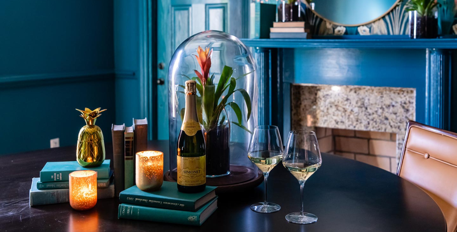 Image of wine glasses, The Historic Magnolia House, 1889, a member of Historic Hotels of America, Greensboro, North Carolina