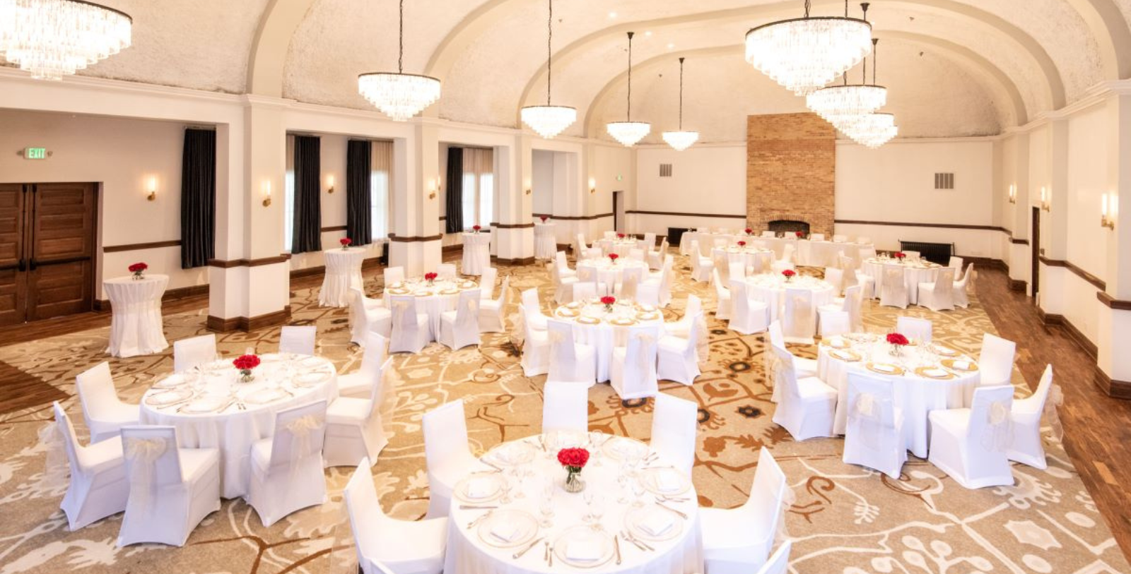 Historic image of courtyard wedding at the Hotel Colorado, 1893, Member of Historic Hotels of America, Glenwood Springs, Colorado, Special Occasions