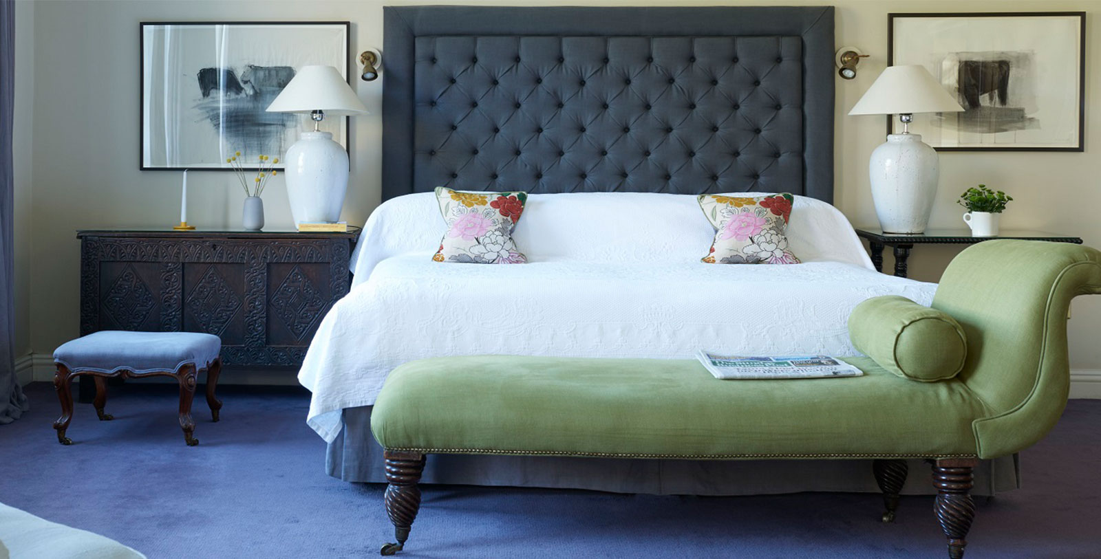 Image of Guestroom Interior, Gregans Castle Hotel, Ballyvaughan, Ireland, 1800s , Member of Historic Hotels Worldwide, Accommodations