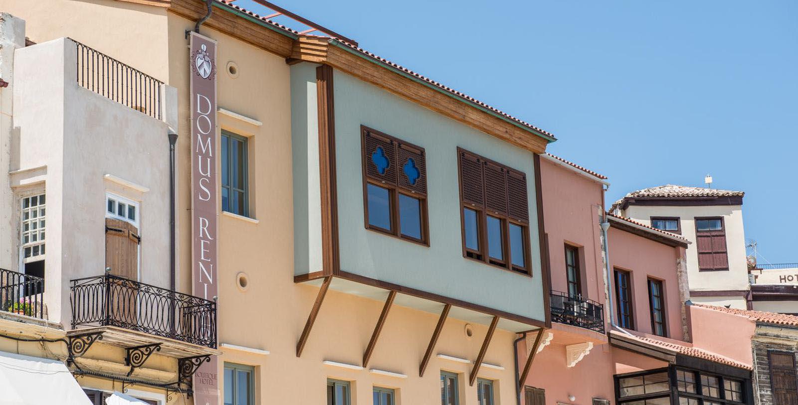 Image of hotel exterior Domus Renier Boutique Hotel, 1608, Member of Historic Hotels Worldwide, in Chania, Greece, Special Offers, Discounted Rates, Families, Romantic Escape, Honeymoons, Anniversaries, Reunions